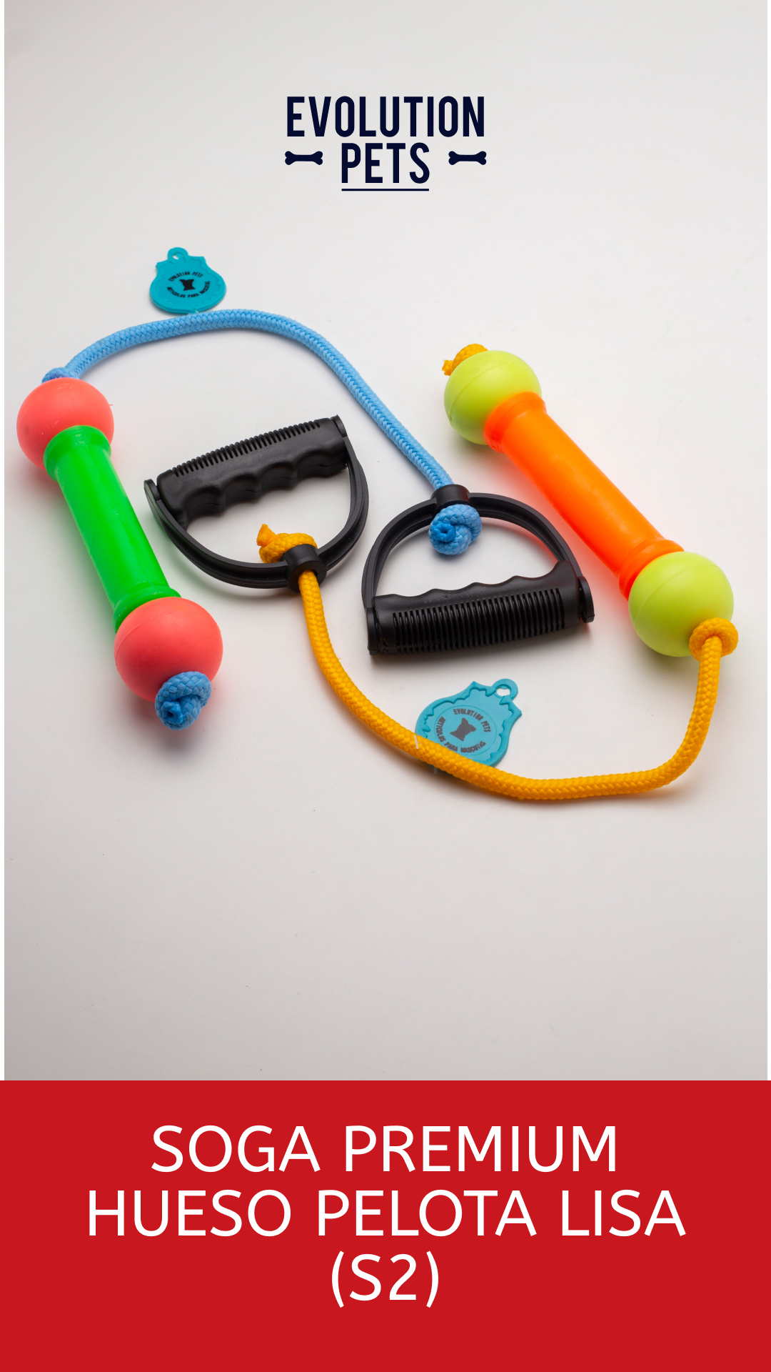 Soga Hueso Pelota Lisa Premium
